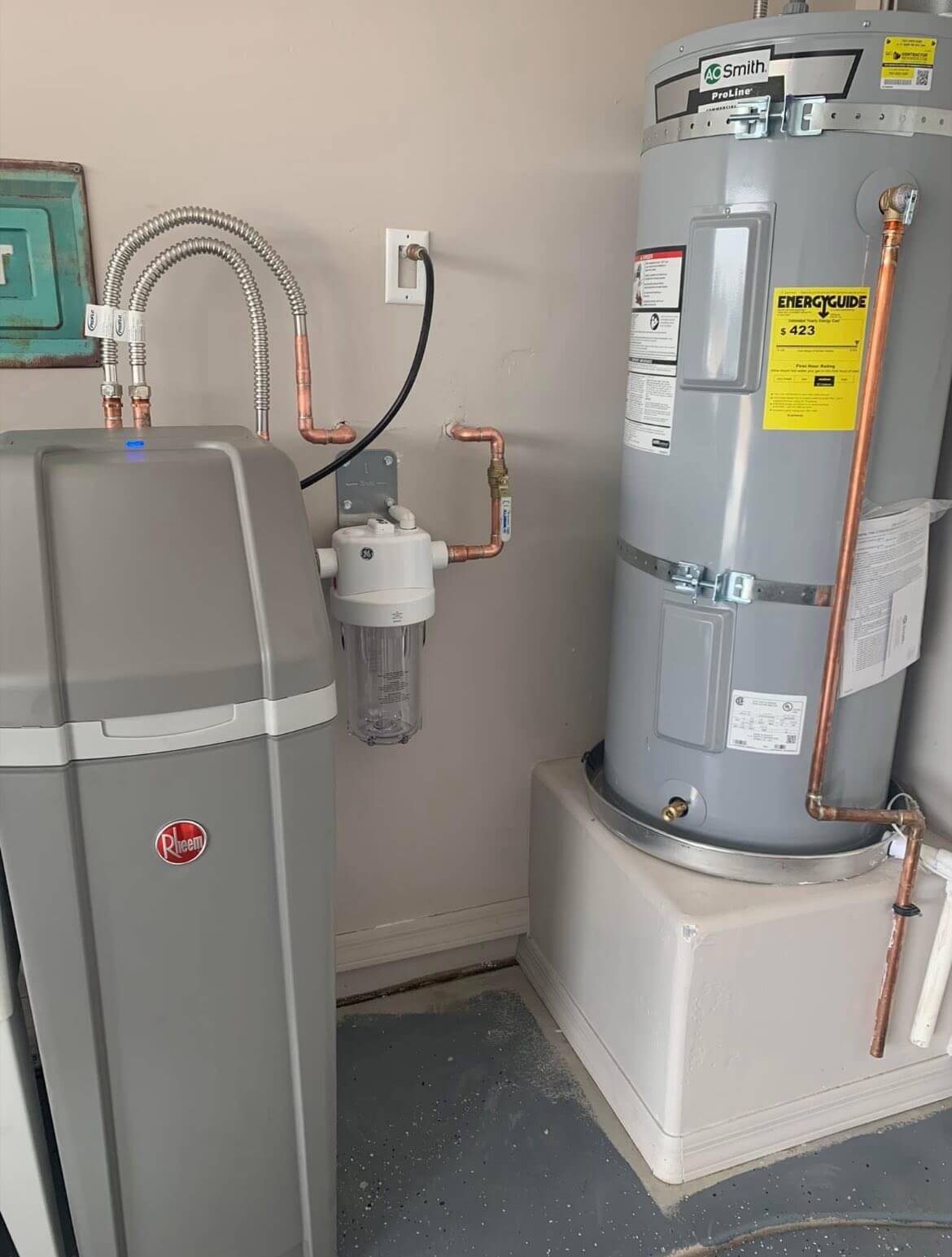 Water heater installation project in Yuma AZ